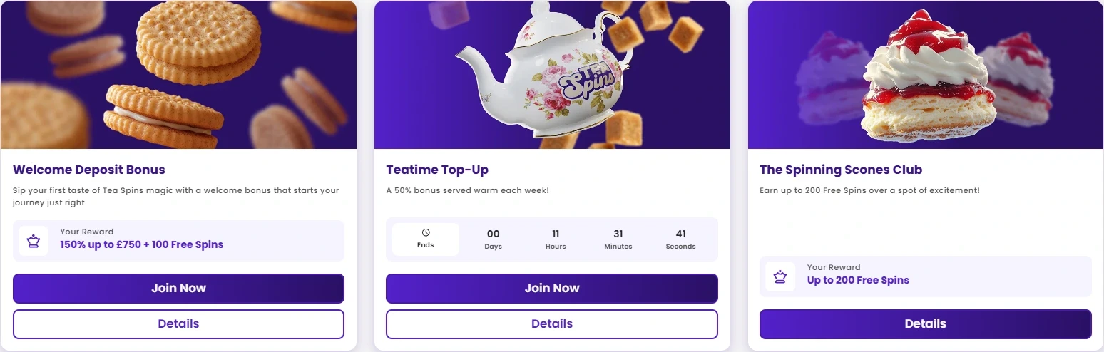Teaspins Promotions